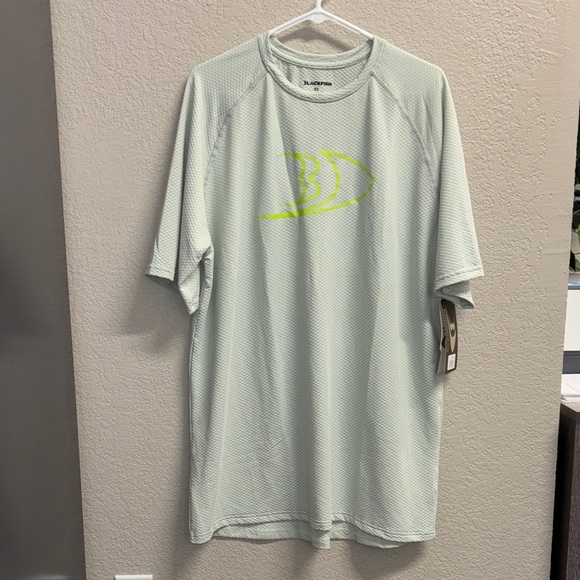 Men's Blackfish Angler Short Sleeve Shirt (Gray/Acid) - Size XL - Picture 1 of 5